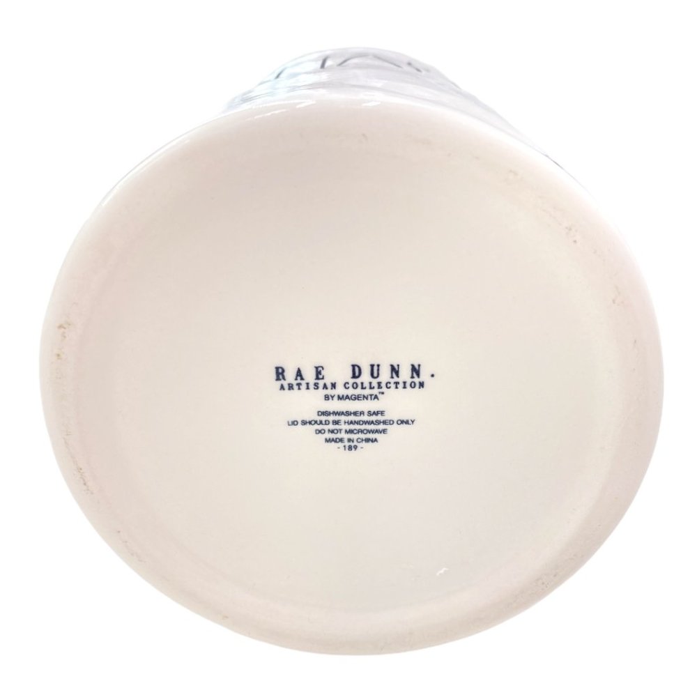 Rae Dunn SHARE CREAM & BLACK Ceramic Tall Share Canister LL NEW NO BOX - Picture 5 of 9